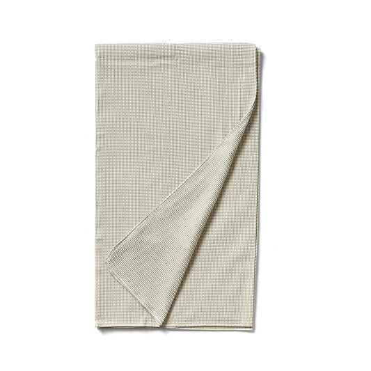 Organic Cotton Waffle Weave Throw in Sage